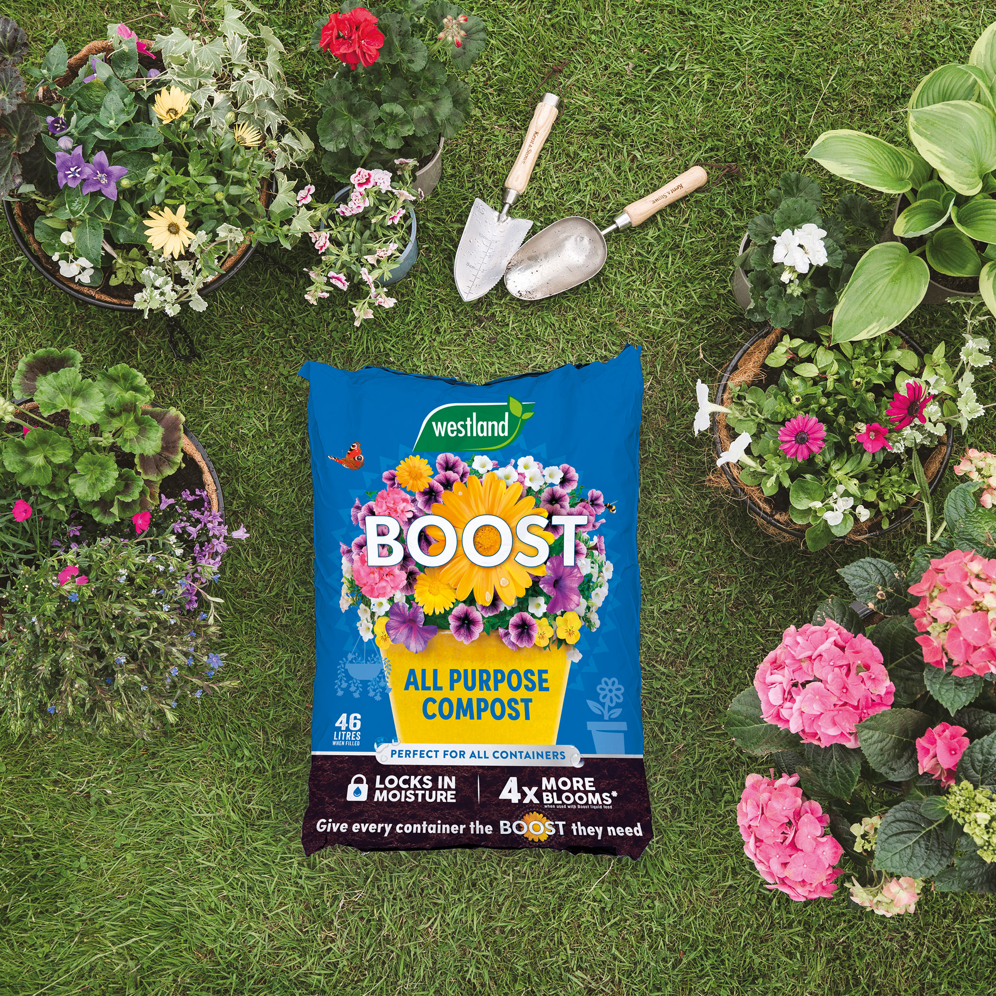 boost all purpose compost lifestyle on grass