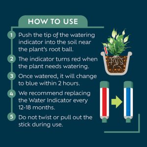 watering indicator how to use