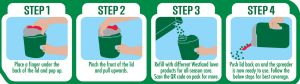 how to refill safelawn spreader for life