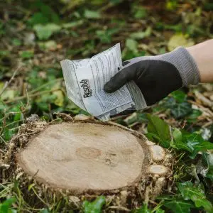 Resolva Pro Xtra Tough Tree Stump x2 Sachet Box 3D in use