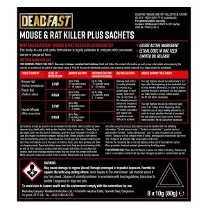 Deadfast Mouse & Rat Killer Plus Sachets