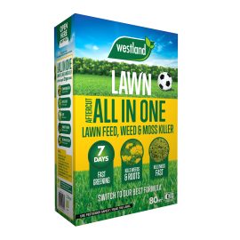 Aftercut All In One Lawn Feed, Weed &#038; Moss Killer