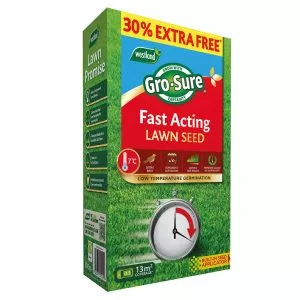 grosure fast acting lawn seed 10 sqm + 50% ef