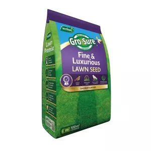 gro sure fine & lux lawn seed 100m2 bag
