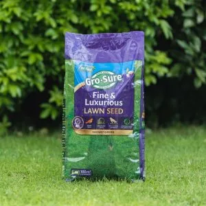 gro sure fine & lux lawn seed 100m2 bag lifestyle