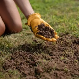 lawn and turf dressing westland in use