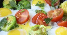 Brussels Sprouts and Fried Eggs