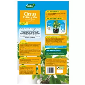 Westland Citrus Potting Mix back of pack