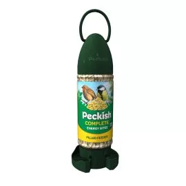 Peckish Complete Energy Bites ready to use filled feeder in packaging