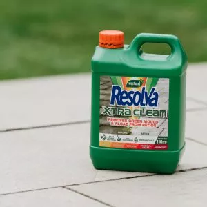 Resolva Xtra Clean on patio