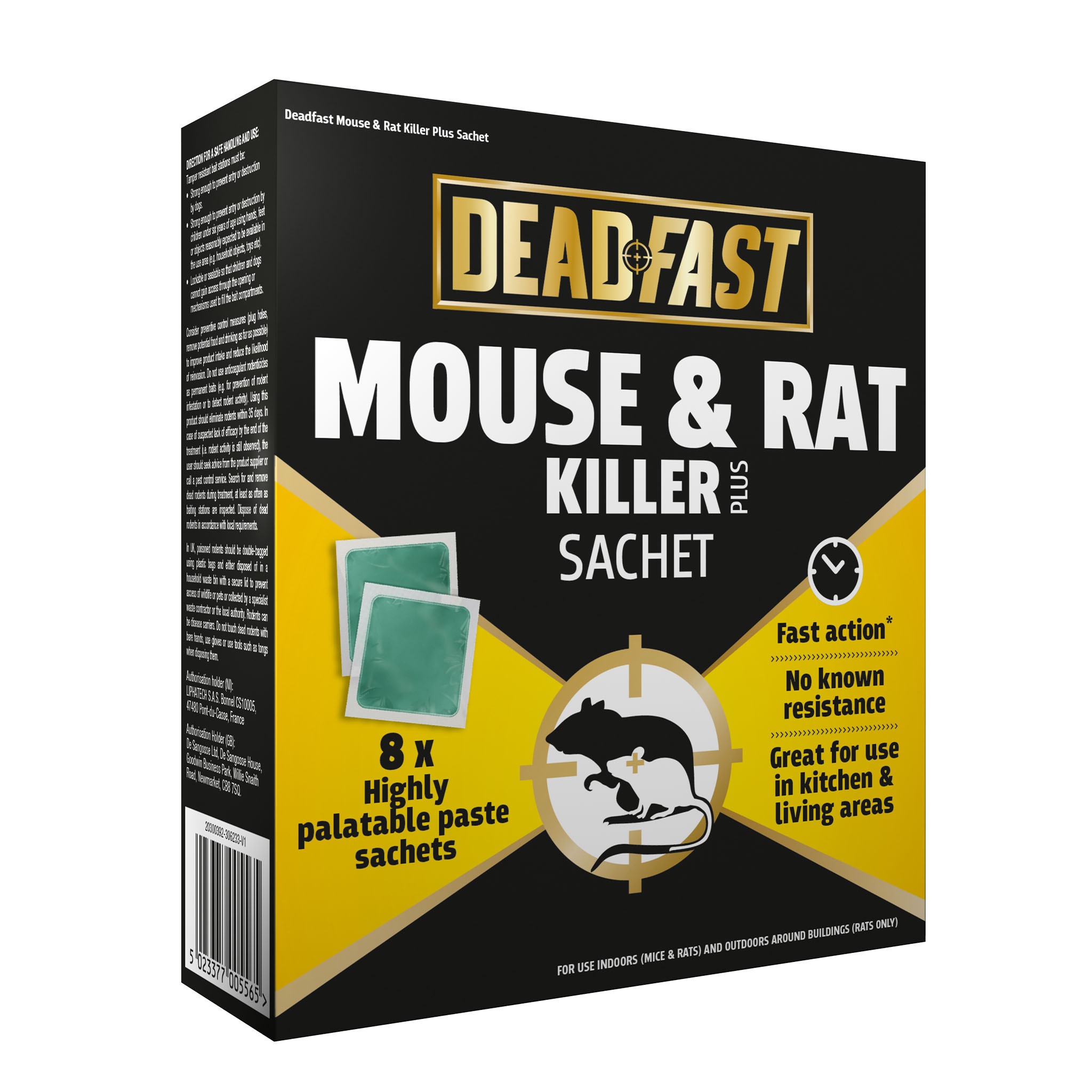 Deadfast Mouse & Rat Killer Plus Sachets