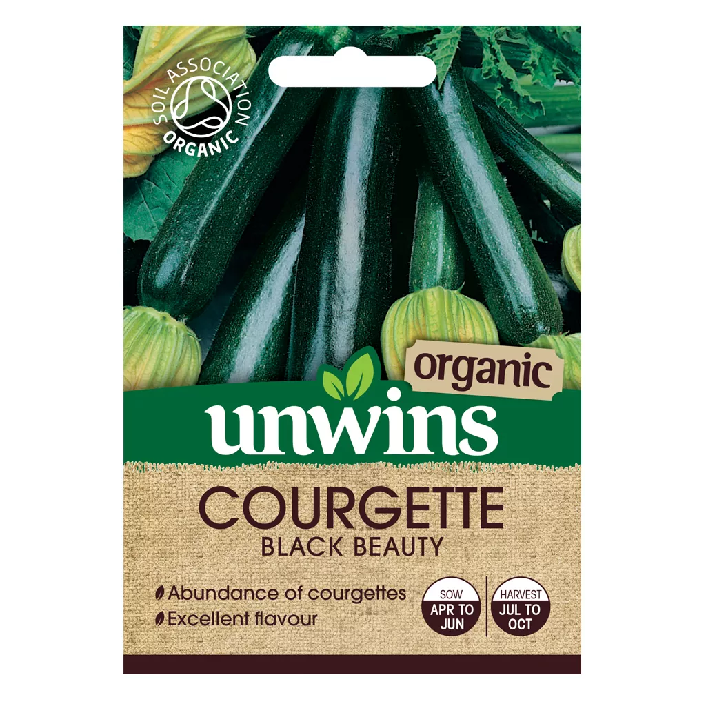 Unwins Organic Courgette Black Beauty