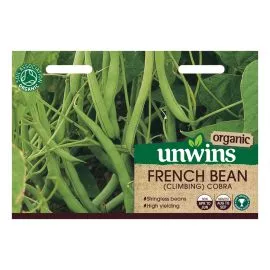 Unwins Organic French Bean (Climbing) Cobra