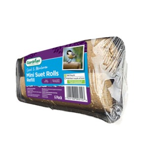 Gardman Seed & Mealworm Mini Suet Rolls 6 pack