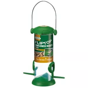 Gardman Flip Top Sunflower Hearts Feeder in pack