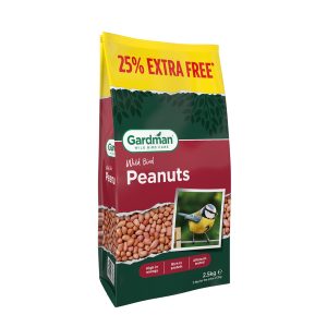 gardman peanuts 2kg + 25% extra free bag