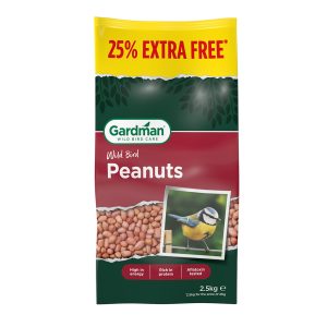 gardman peanuts 2kg + 25% extra free bag