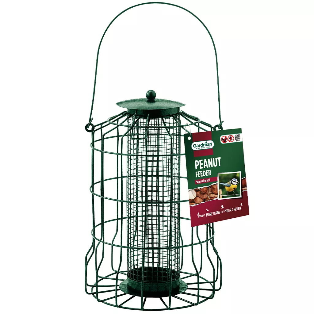 Gardman Squirrel proof peanut feeder in pack