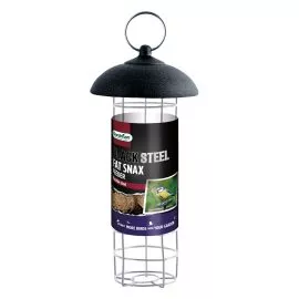 Gardman Black Steel Fat Snax Feeder in pack