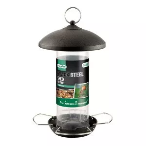 Gardman Black Steel Seed Feeder in pack