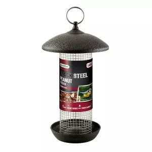 Gardman Black Steel Peanut Feeder in pack