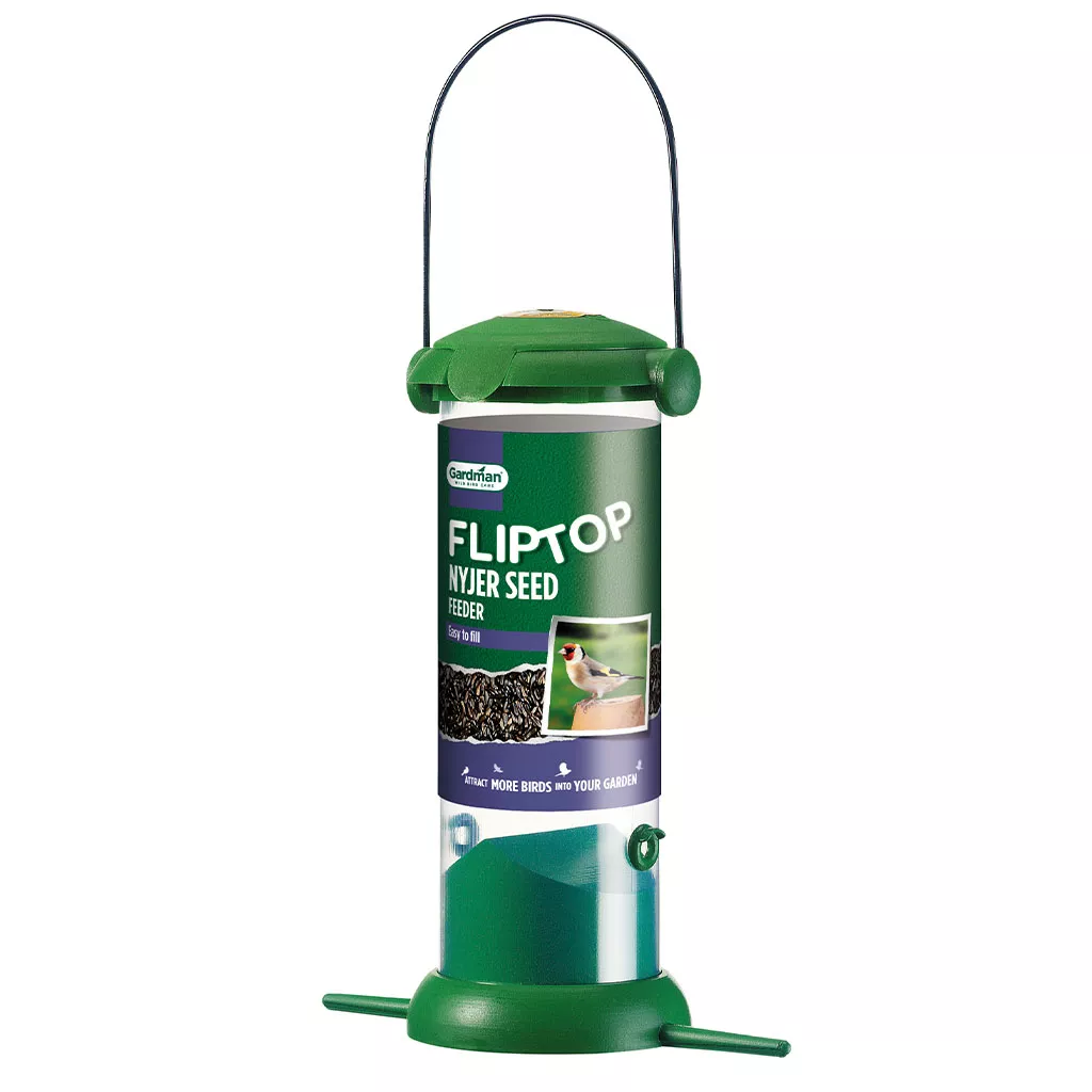 Gardman Flip Top Nyjer Seed Feeder in pack