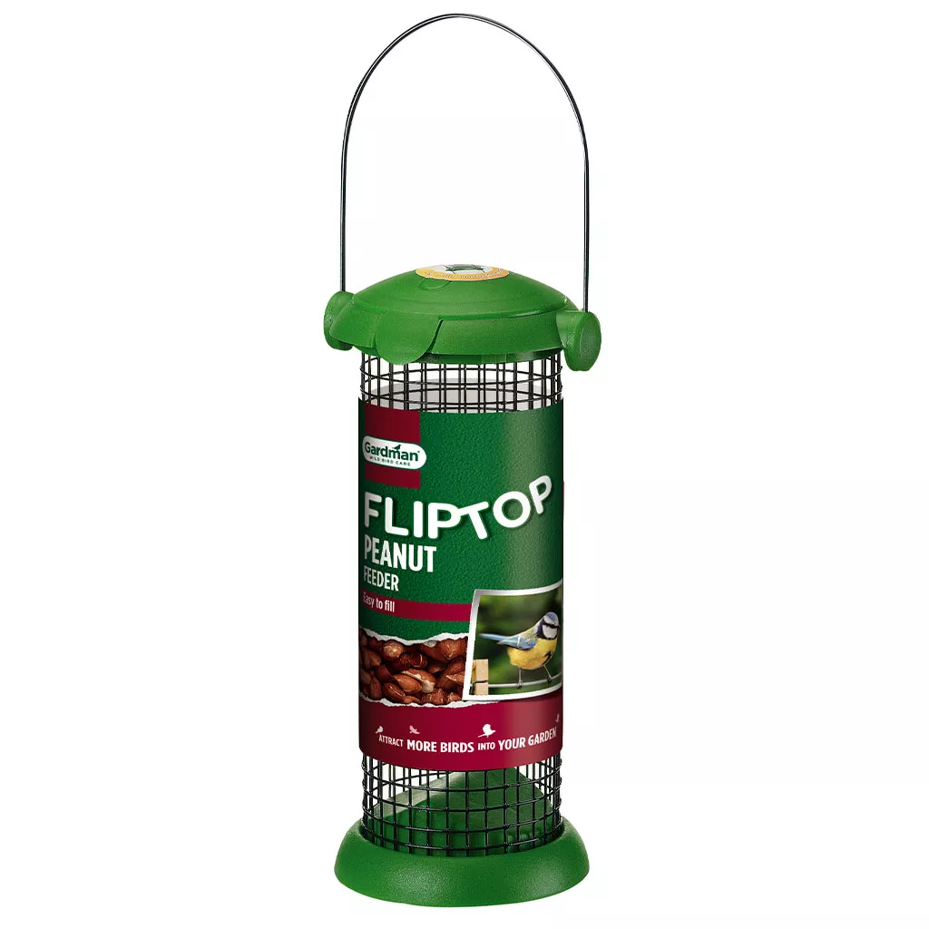 Gardman Flip Top Peanut Feeder in pack