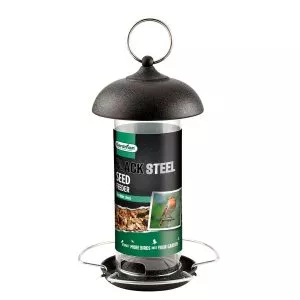 Gardman Black Steel Seed Feeder in pack