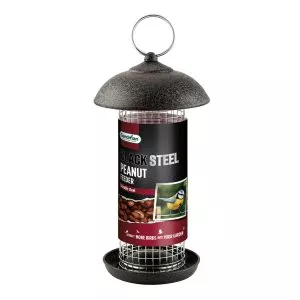 Gardman Black Steel Peanut Feeder in pack