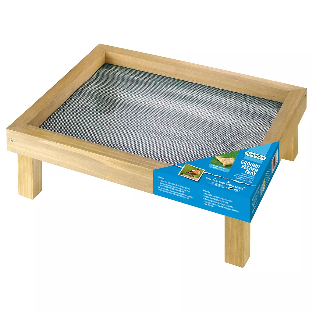 'Gardman Wooden Ground Feeder Tray in pack Gardman Wooden Ground Feeder Tray in pack