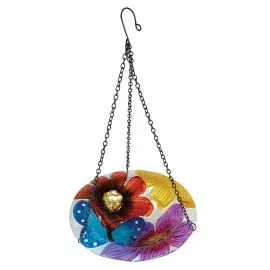 Gardman Butterfly Glass Hanging Bird Bath