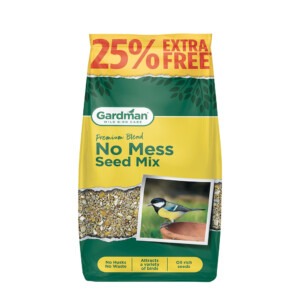 Gardman no mess seed mix 1.6kg 25% extra free packaging
