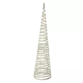 Cream Rattan Effect Obelisk