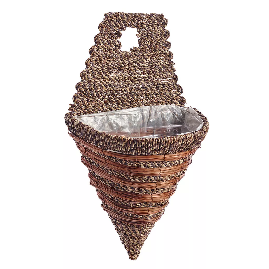 Sisal Rope and Fern Wall Torch
