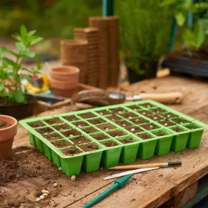 40 cell insert tray with seedlings