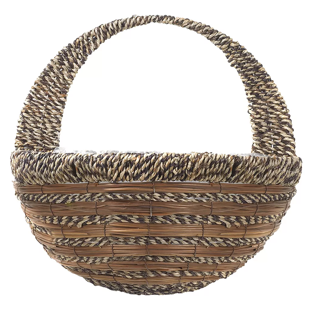 Sisal Rope and Fern Wall Basket