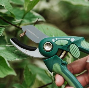 Gardener's Mate Anvil Secateurs close up