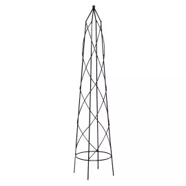 1.6m black bicton obelisk