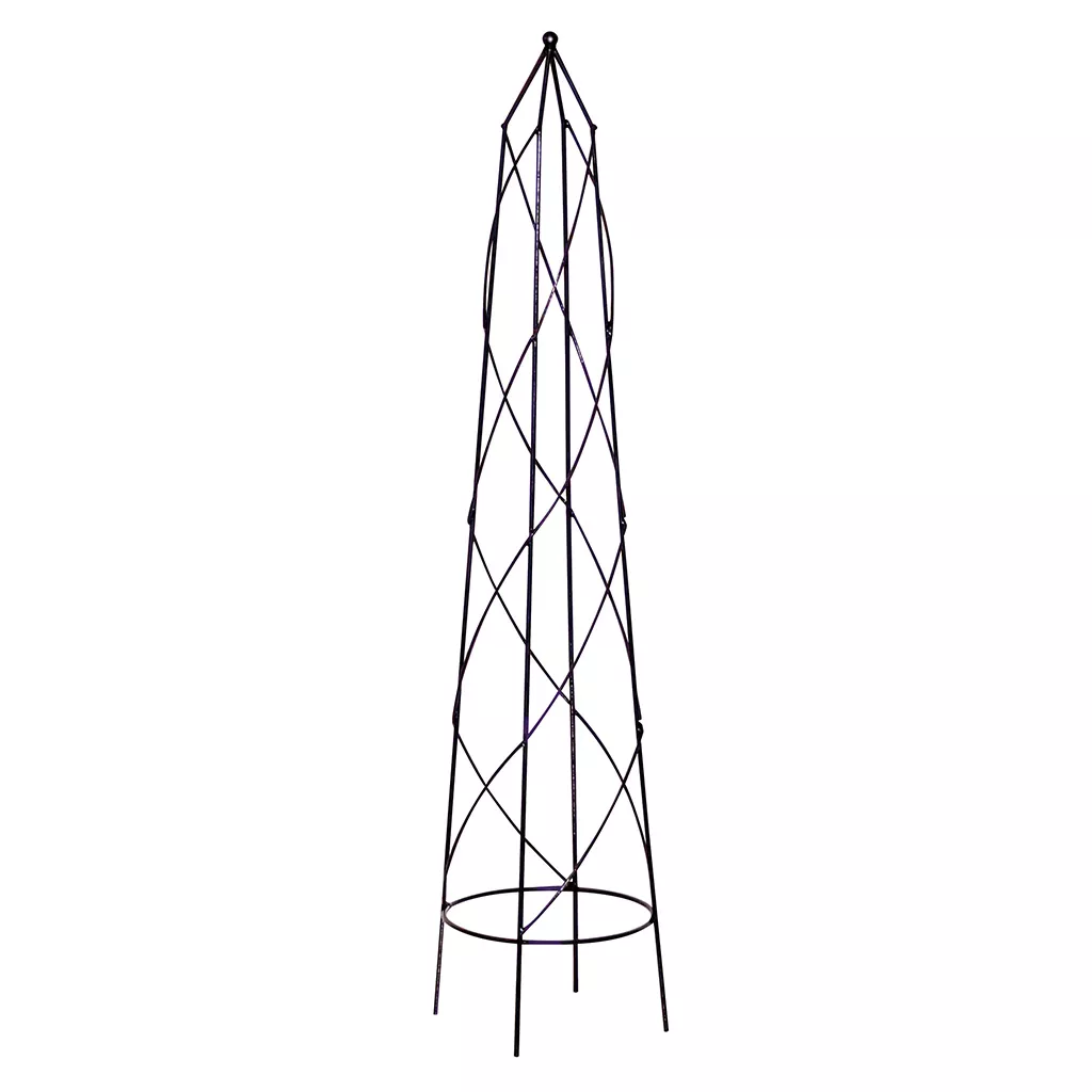 1.6m black bicton obelisk