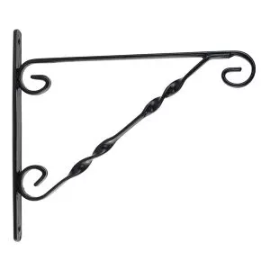 black hanging basket bracket