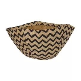 Decorative Zig-Zag Hanging Basket Liner