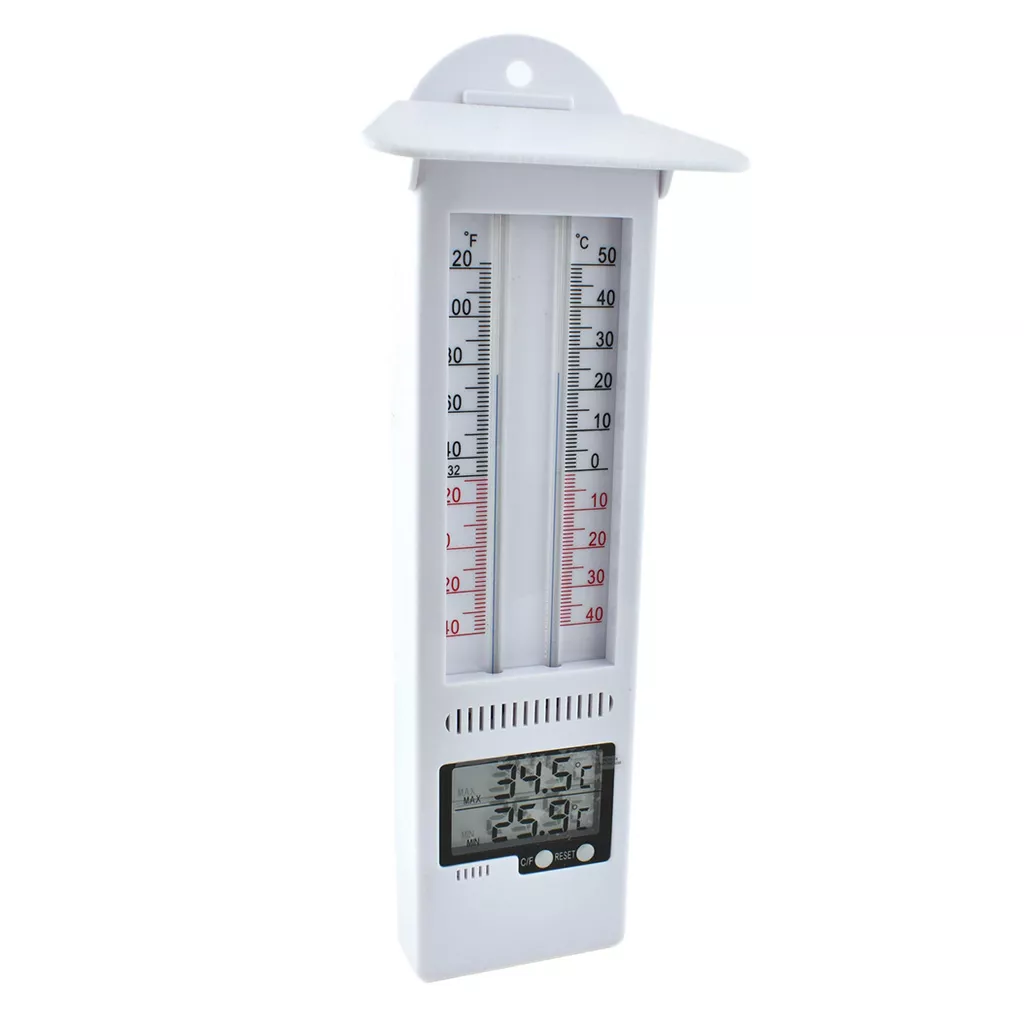 Digital & Analogue Min/Max Thermometer