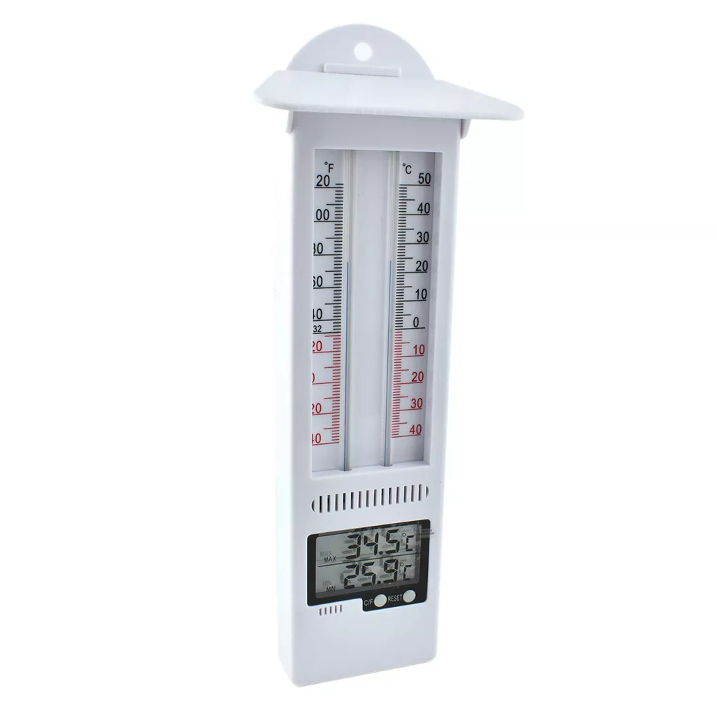 Digital Max Min Greenhouse Thermometer - Max Min Thermometer to Measure  Maximum and Minimum Temperatures in a Greenhouse