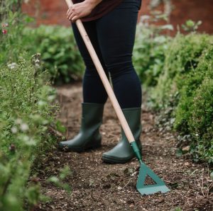 Gardener's Mate Dutch Hoe in use