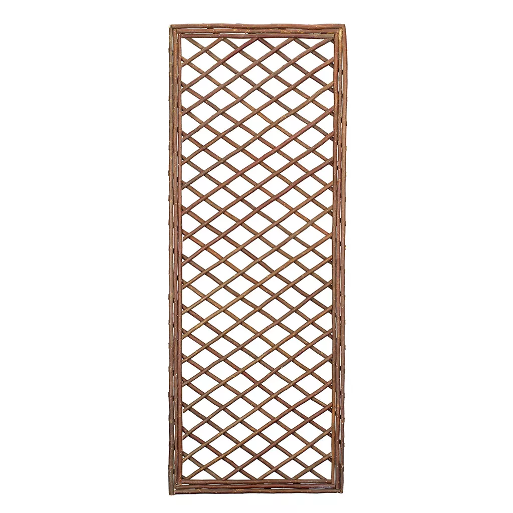 framed willow trellis panel