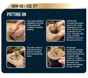 how to use aquatic compost peat free