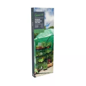 premium 4 tier growhouse shelving in pack
