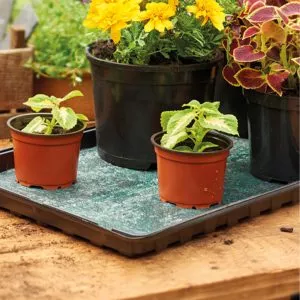 Water Retaining Matting with pots