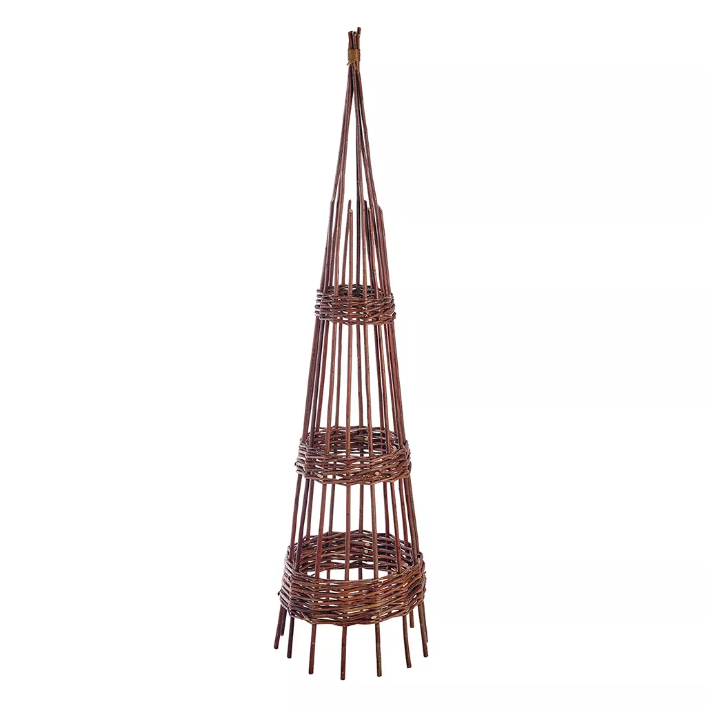 '1.5m willow hoop obelisk 1.5m willow hoop obelisk