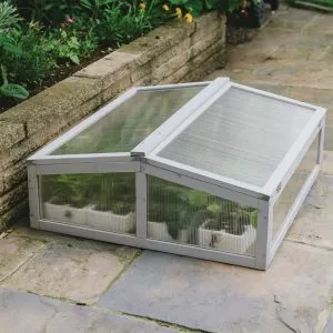 dove grey cold frame closed